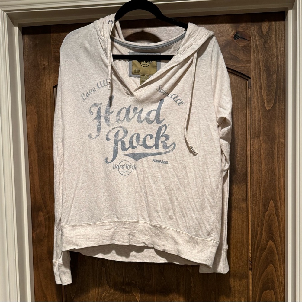 Hard Rock Long Sleeve Tee with Hood